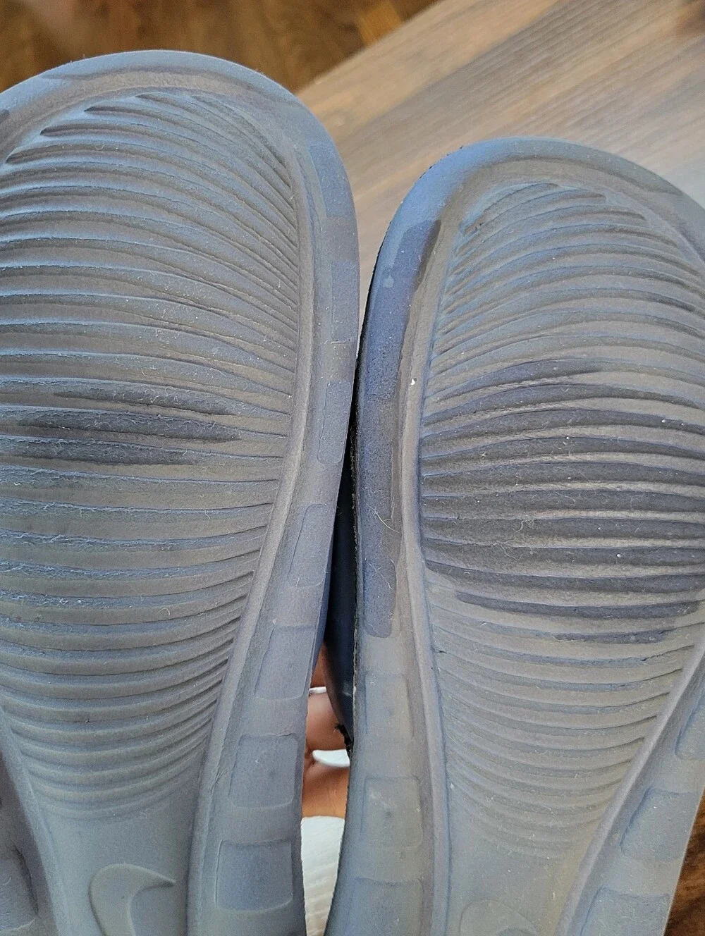 Nike Victori One Navy Slides Mens Size 9 Comfort Gym Casual Slip On Athleisure
